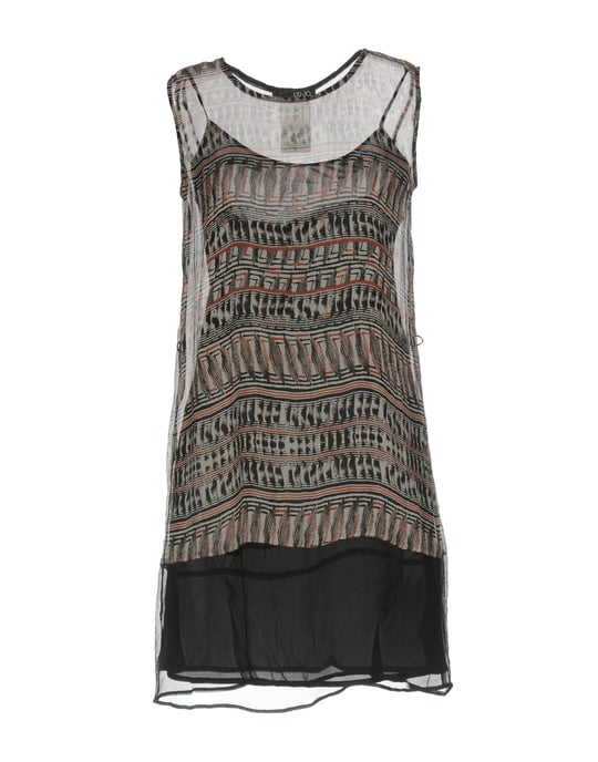 Liu Jo Black Silk Chiffon Sleeveless Dress