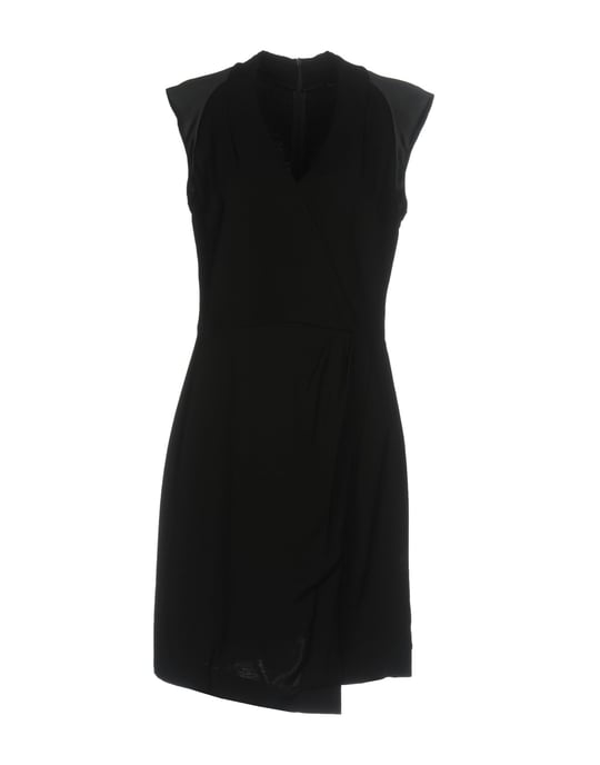 Tara Jarmon Black Crepe Sleeveless Dress