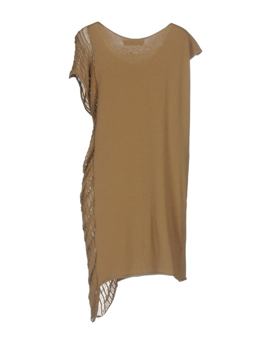 Twinset Khaki Knit Short Dress