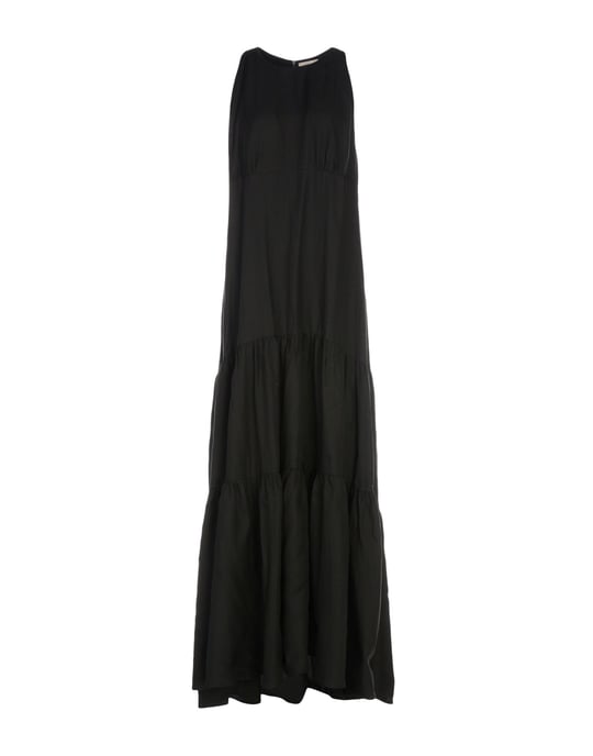 L'Agence Black Sleeveless Full Length Dress