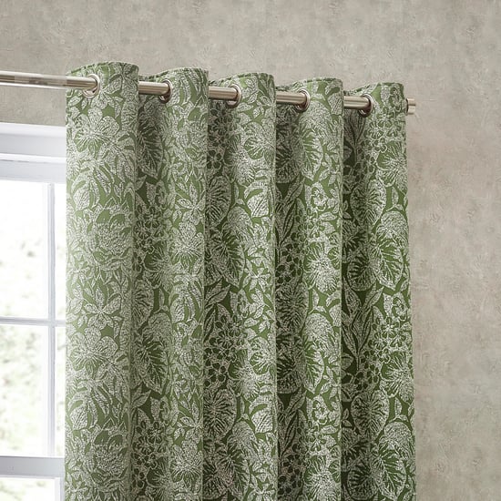 Wylder Bali Botanical Jacquard Eyelet Curtains - Image 2
