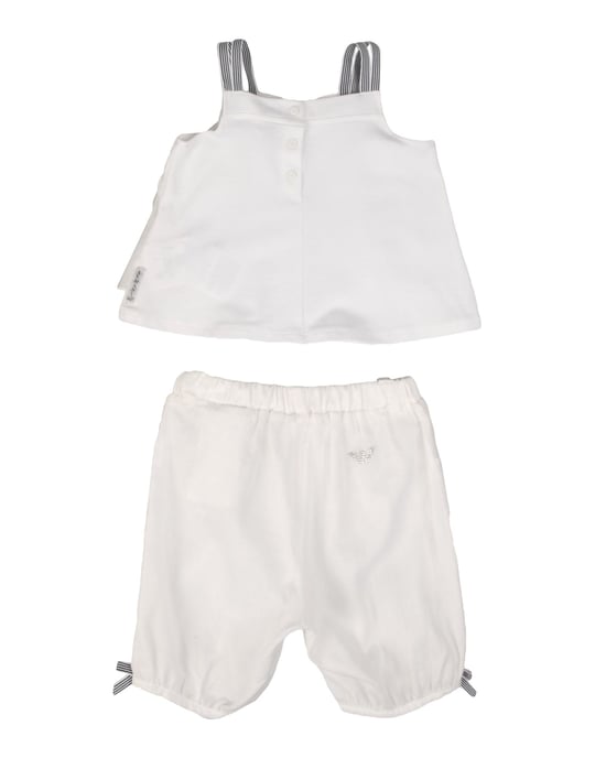 BODYSUITS & SETS Armani Junior White Girl Cotton