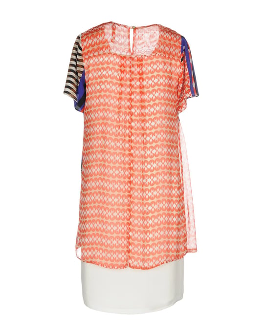 Pianurastudio Red Print Silk Dress
