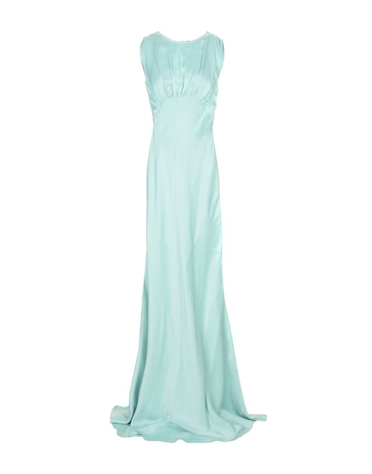 Elisabetta Franchi Light Green Full Length Dress