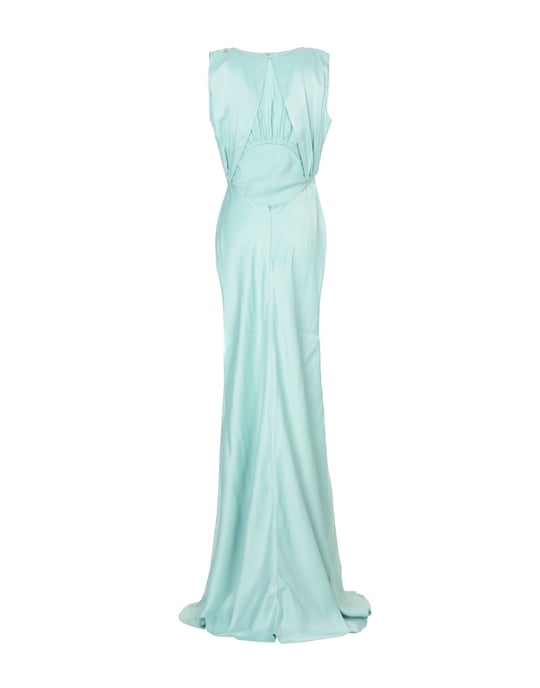 Elisabetta Franchi Light Green Full Length Dress
