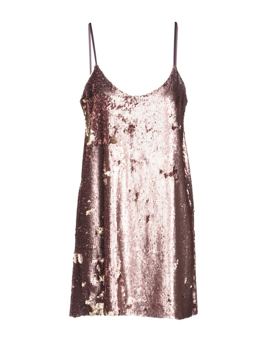 Kaos Pastel Pink Sequin Slip Dress