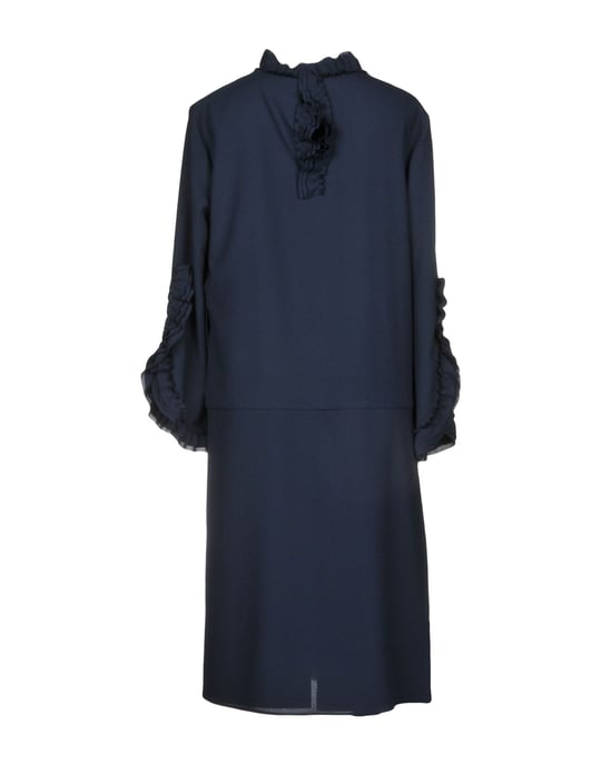 Alessandro Dell'Acqua Dark Blue Long Sleeve Dress