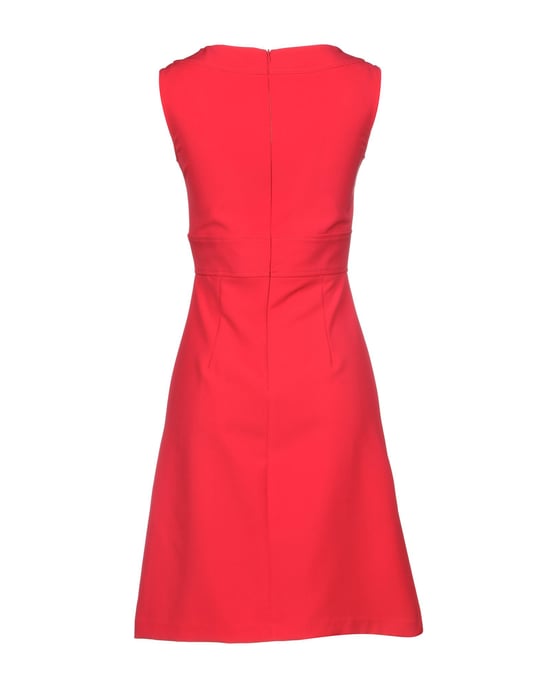 Annarita N Fuchsia V Neck Dress