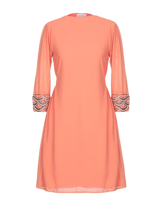 La Kore Salmon Pink Embellished Dress