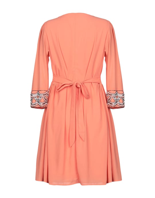 La Kore Salmon Pink Embellished Dress