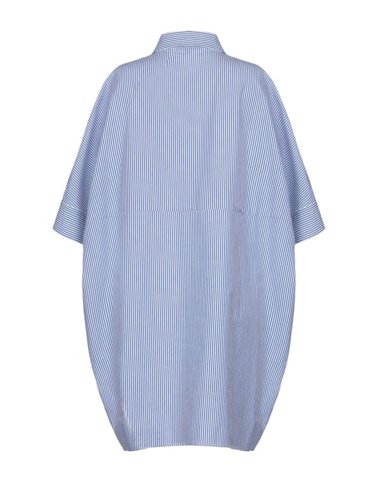 Brian Dales Blue Cotton Shirt Dress