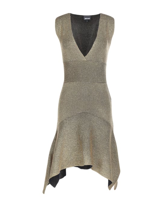 Just Cavalli Gold Short Dress