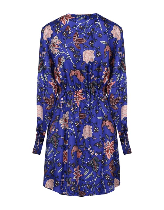 Diane Von Furstenberg Bright Blue Print Silk Dress