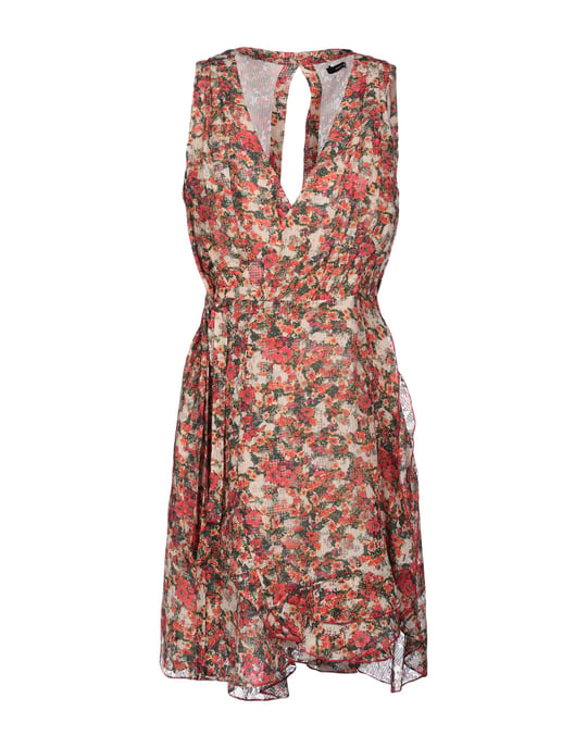 Isabel Marant Beige Floral Print Dress