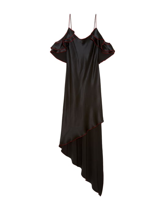 Juan Carlos Obando Black Silk Dress