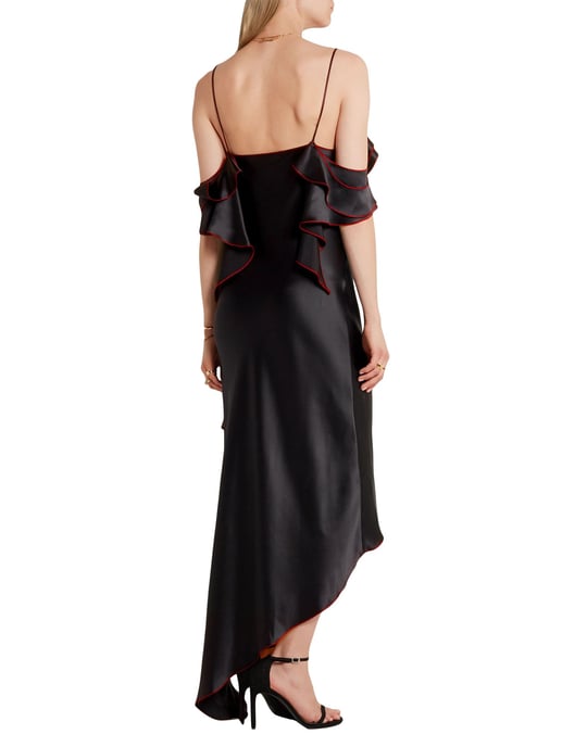 Juan Carlos Obando Black Silk Dress