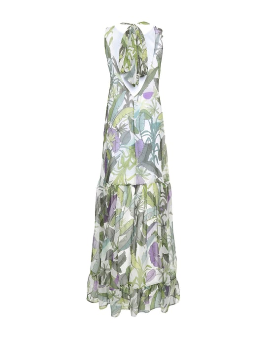 Liu Jo Green Print Full Length Dress