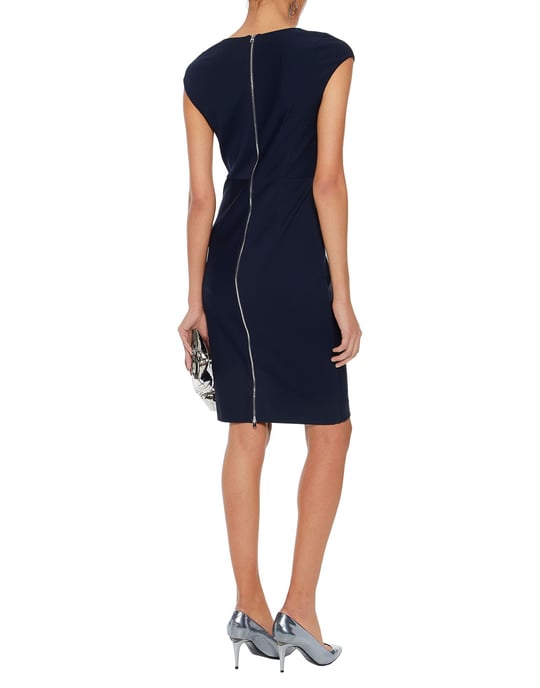 Diane Von Furstenberg Dark Blue Pencil Style Dress