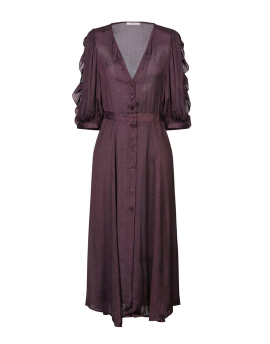 Sessun Deep Purple Midi Dress