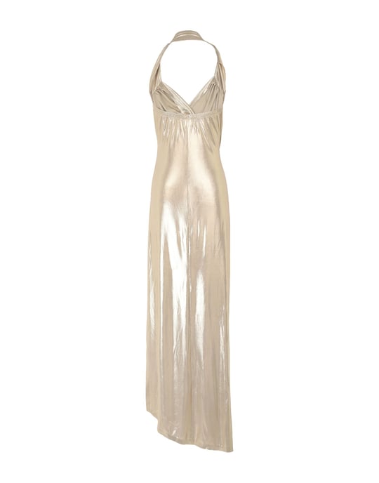 Norma Kamali Gold Full Length Draped Dress