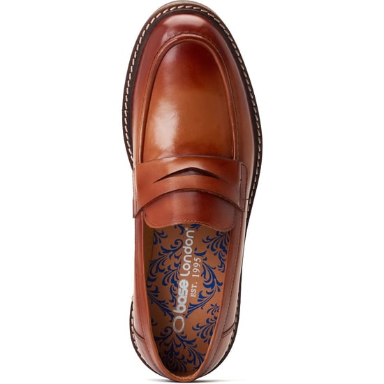 Base London Ivey Leren Herenpantoffels Burnt Tan - Image 4