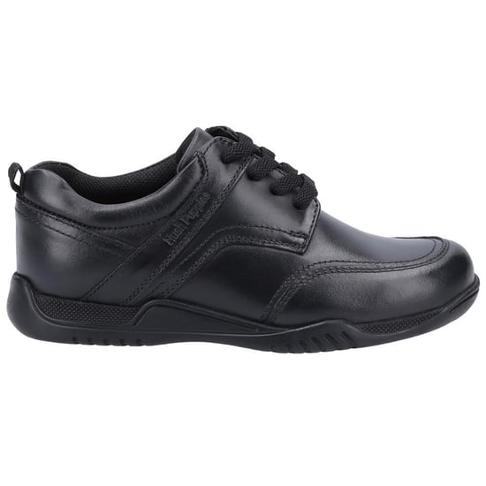 Hush Puppies Boys Harvey Leather School Shoes (Black) - Image 2
