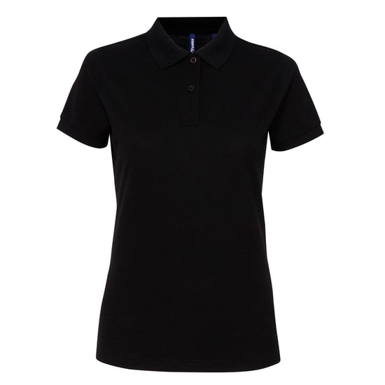 Asquith & Fox Dames/dames Performance Blend Poloshirt met korte mouwen (Zwart) - Image 1