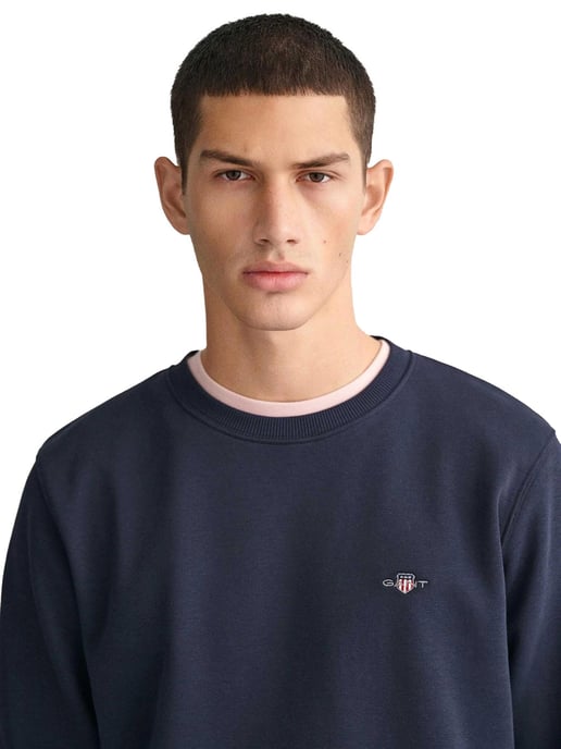 Gant | Mens Shield Crew Neck Sweatshirt - Image 3