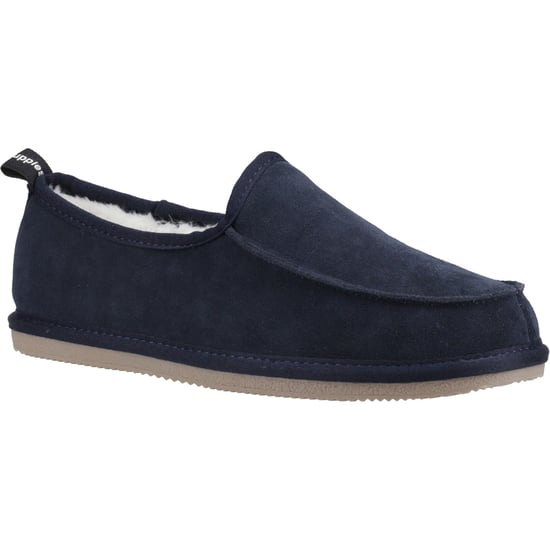 Hush Puppies Charles Suede Tofflor i marinblå för män - Image 1