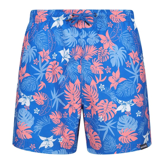 Regatta Mens Loras Family Hawaiian Swim Shorts (Oxford Blue)