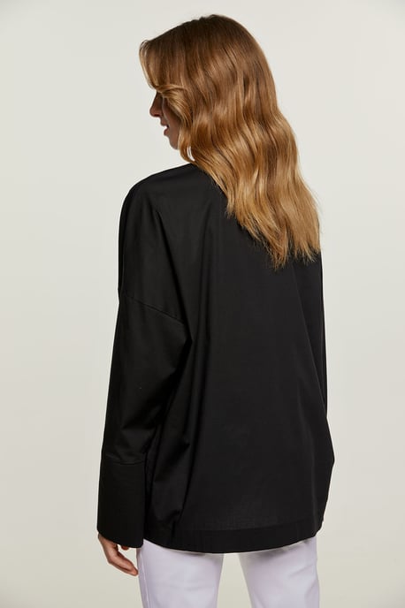 Black Pocket Detail Shirt