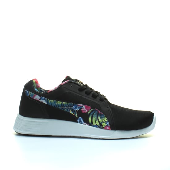 Puma ST Trainer Evo Grafic Black Floral Lace Up Mens Running Trainers 362212 01
