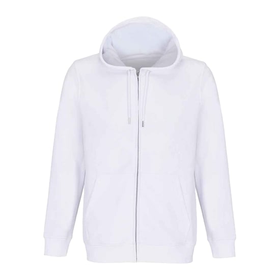 SOLS Unisex vuxen Calipso huvtröja med hel dragkedja (Vit) - Image 1