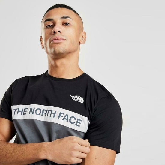 The North Face Mens Woven Colour Block T Shirt Black - Image 4