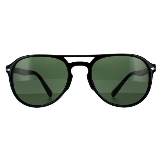 Persol Aviator Unisex Black  Green Sunglasses - Image 1