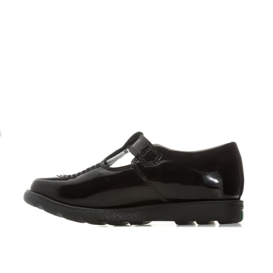 Girl's Kickers Children Fragma T-Bar Patent Shoes in Black - Image 5