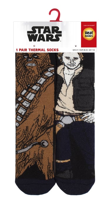 Star Wars-strumpor för herrar | Heat Holders Lite | Termosockor för vintern - Chewie & Hans - Image 2
