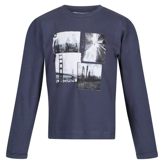 Regatta Childrens/Kids Wenbie III Landscape Long-Sleeved T-Shirt (Dark Denim) - Image 1