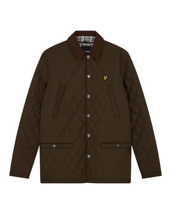 Lyle & Scott Quiltad jacka i Olive - Image 5