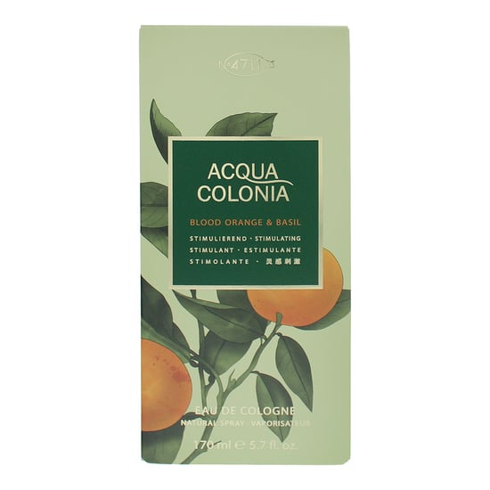 4711 Acqua Colonia Blood Orange & Basil Eau de Cologne 170ml Splash And Spray - Image 3