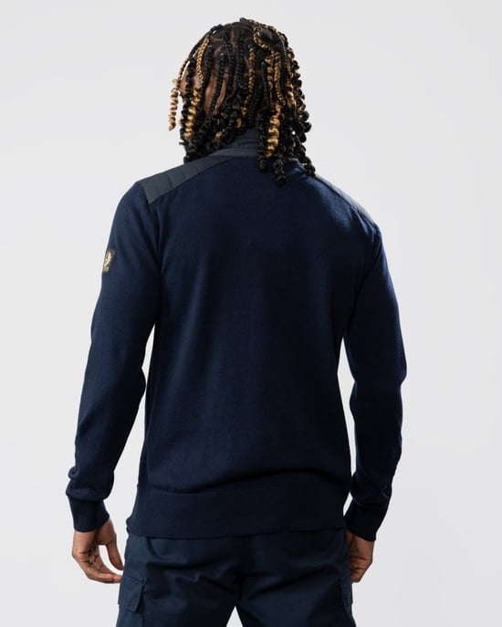 Belstaff Kilmington Mens Quarter Zip Jumper - Image 5