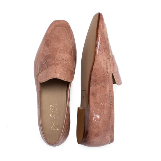 Eva Lopez Leather Loafers Women Engraved