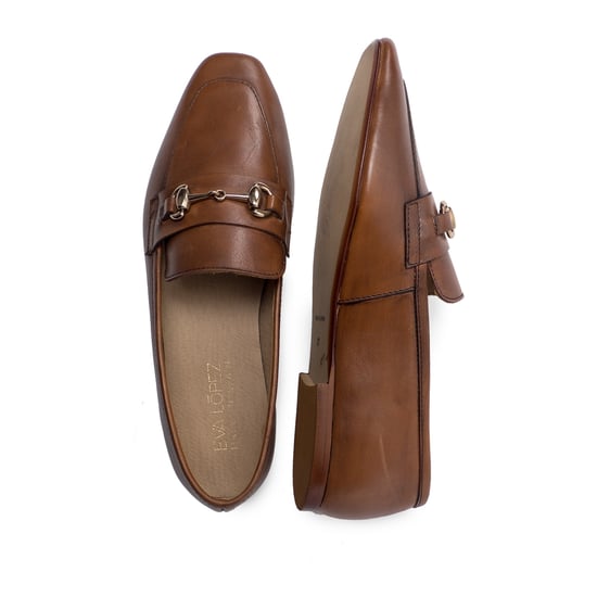 Eva Lopez Leather Loafers Women Engraved