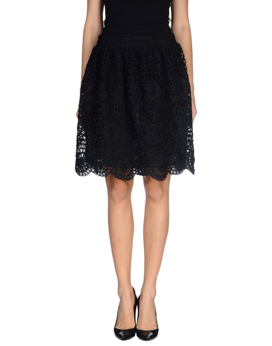 L' Autre Chose Black Knee Length Skirt