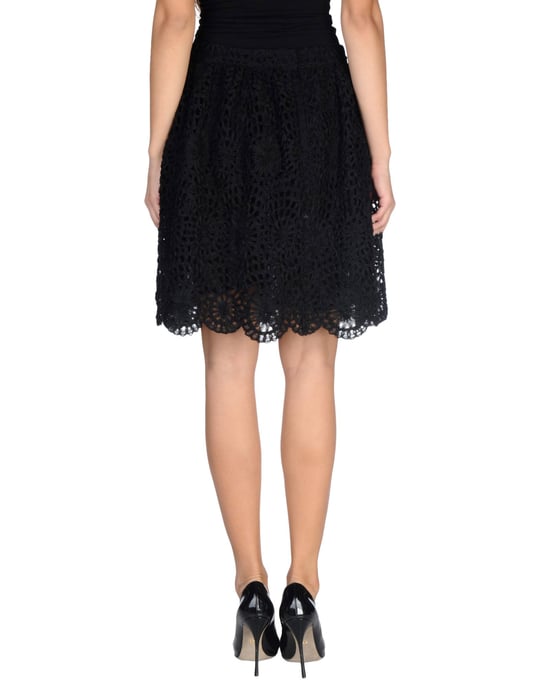 L' Autre Chose Black Knee Length Skirt