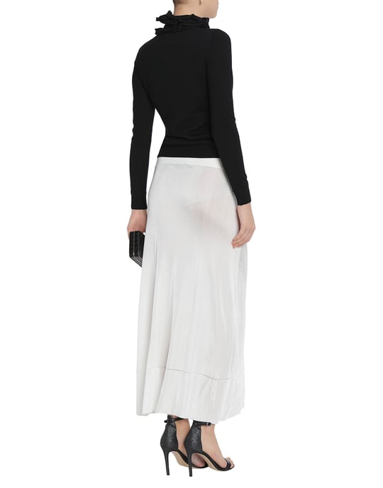 Calvin Klein Collection White Knit Skirt