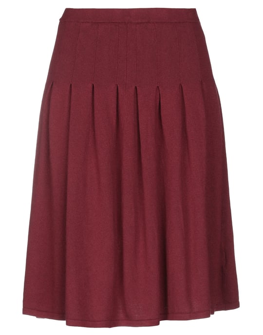 Pierre Balmain Maroon Knit Skirt