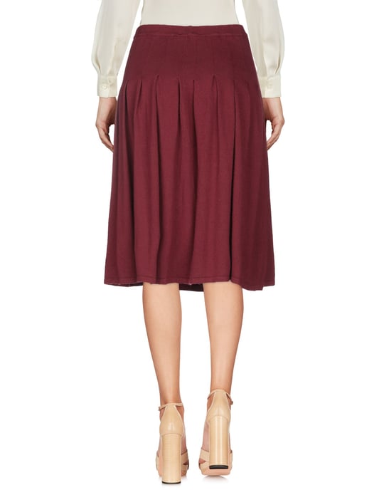 Pierre Balmain Maroon Knit Skirt