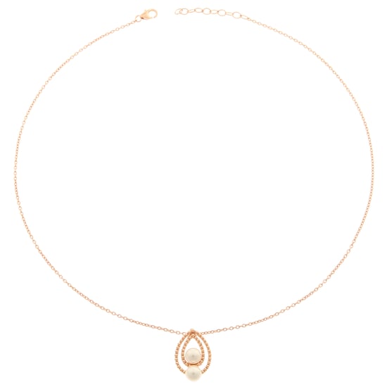 Orphelia Women's 925 Sterling Silver Chain with Pendant - Rose ZH-6033/1 - Image 1