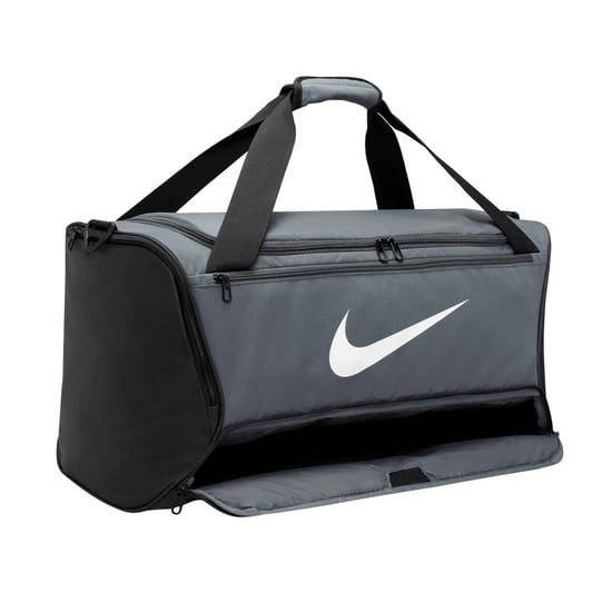Nike Brasilia Swoosh Training 60L Duffle Bag (Iron Grey/Black/White) - Image 5